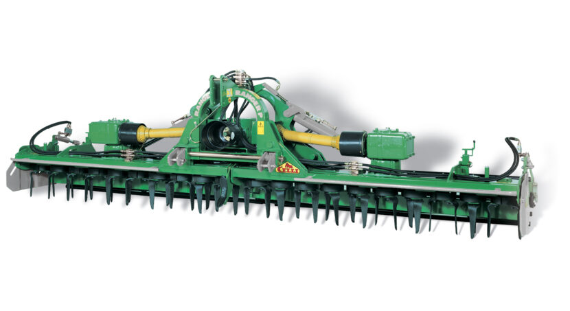 RANGER P Folding Power Harrow - 13' Working Width - Log Splitter 3-point